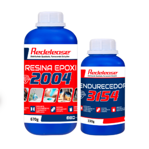Resina 2004 Epóxi Baixa Viscosidade e Catalisador Redelease Kit 1 Kg