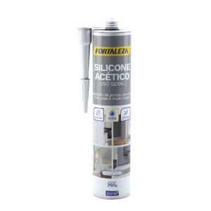 Silicone Acético Transparente Fortaleza 250 gr