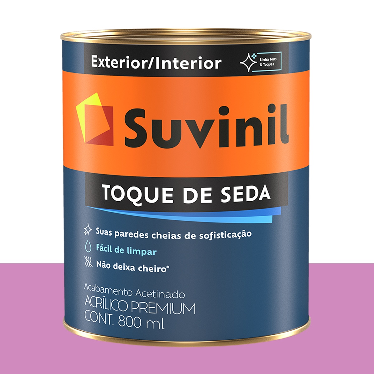 Tinta Acrílica Acetinada Suvinil Maria-sem-vergonha 800 ml