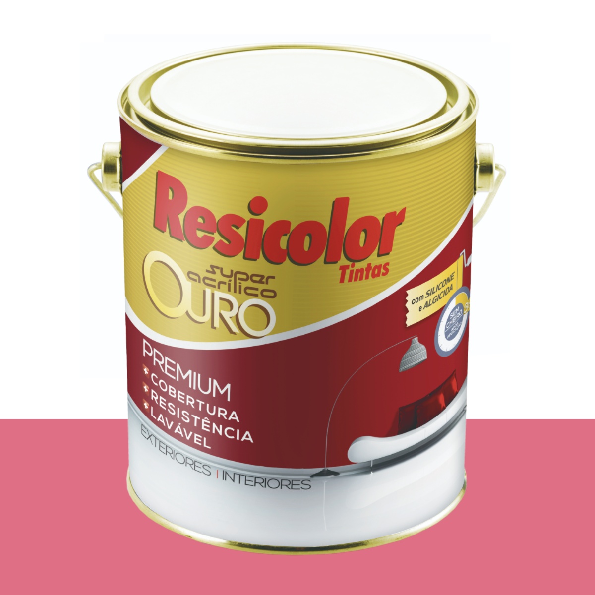 Tinta Acrílica Fosca Resicolor Pluméria Rubra 3,2 L
