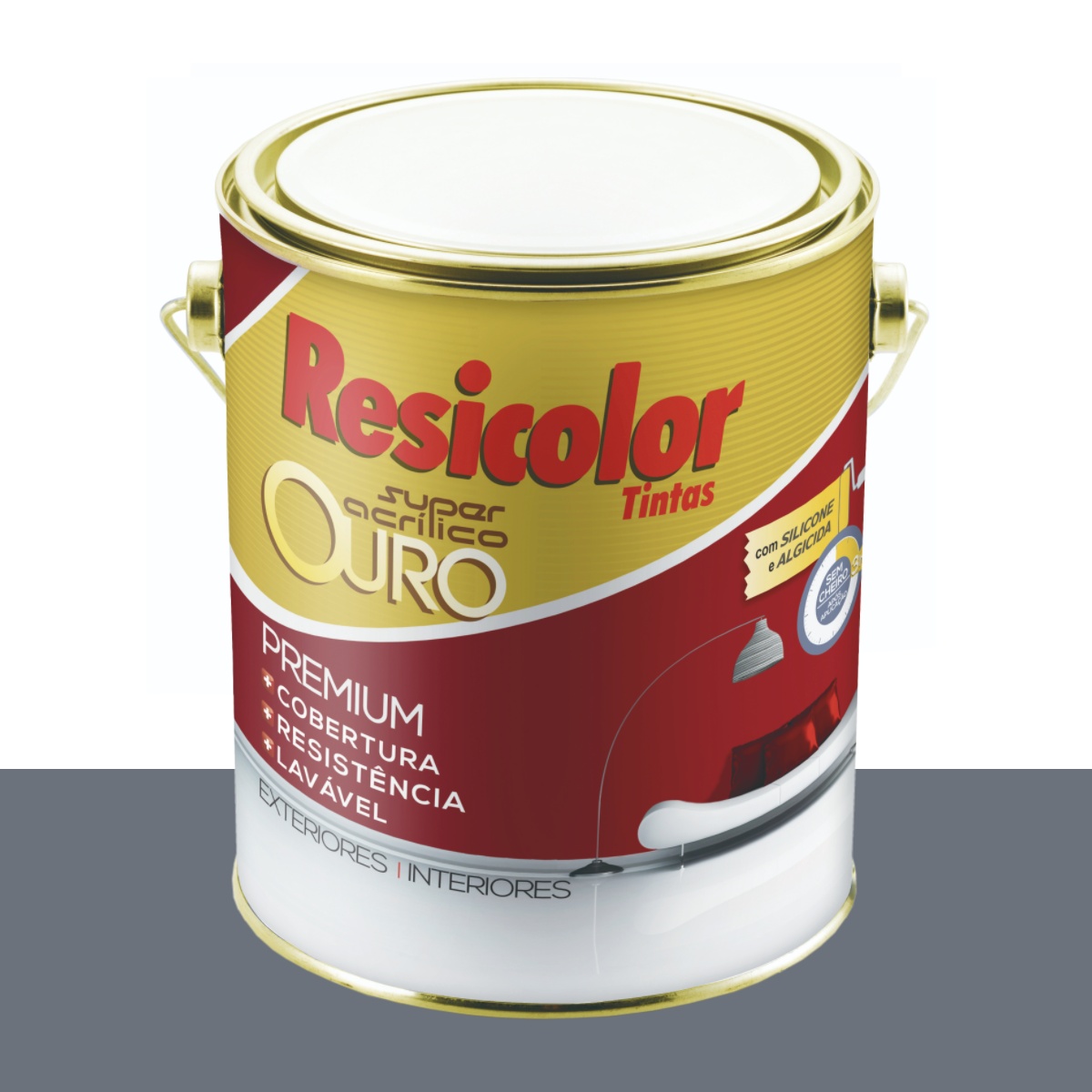 Tinta Acrílica Fosca Resicolor Polpa 3,2 L