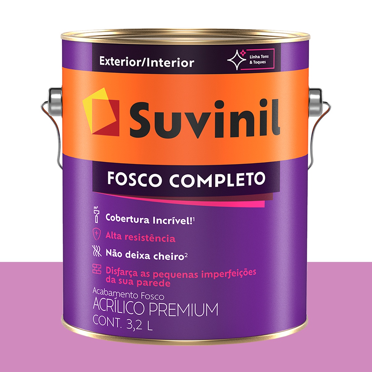Tinta Acrílica Fosca Suvinil Maria-sem-vergonha 3,2 L