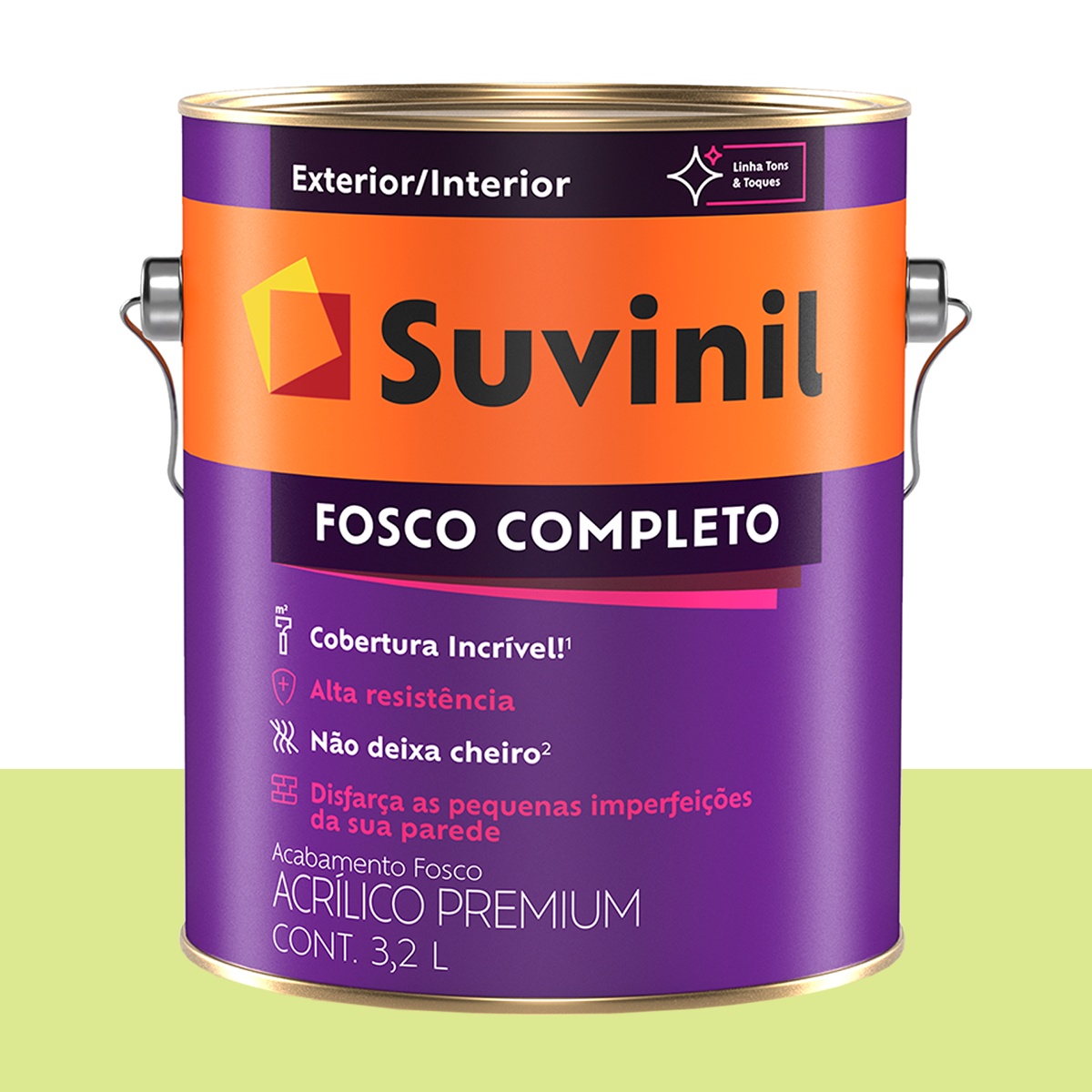 Tinta Acrílica Fosca Suvinil Sorvete de Abacate 3,2 L