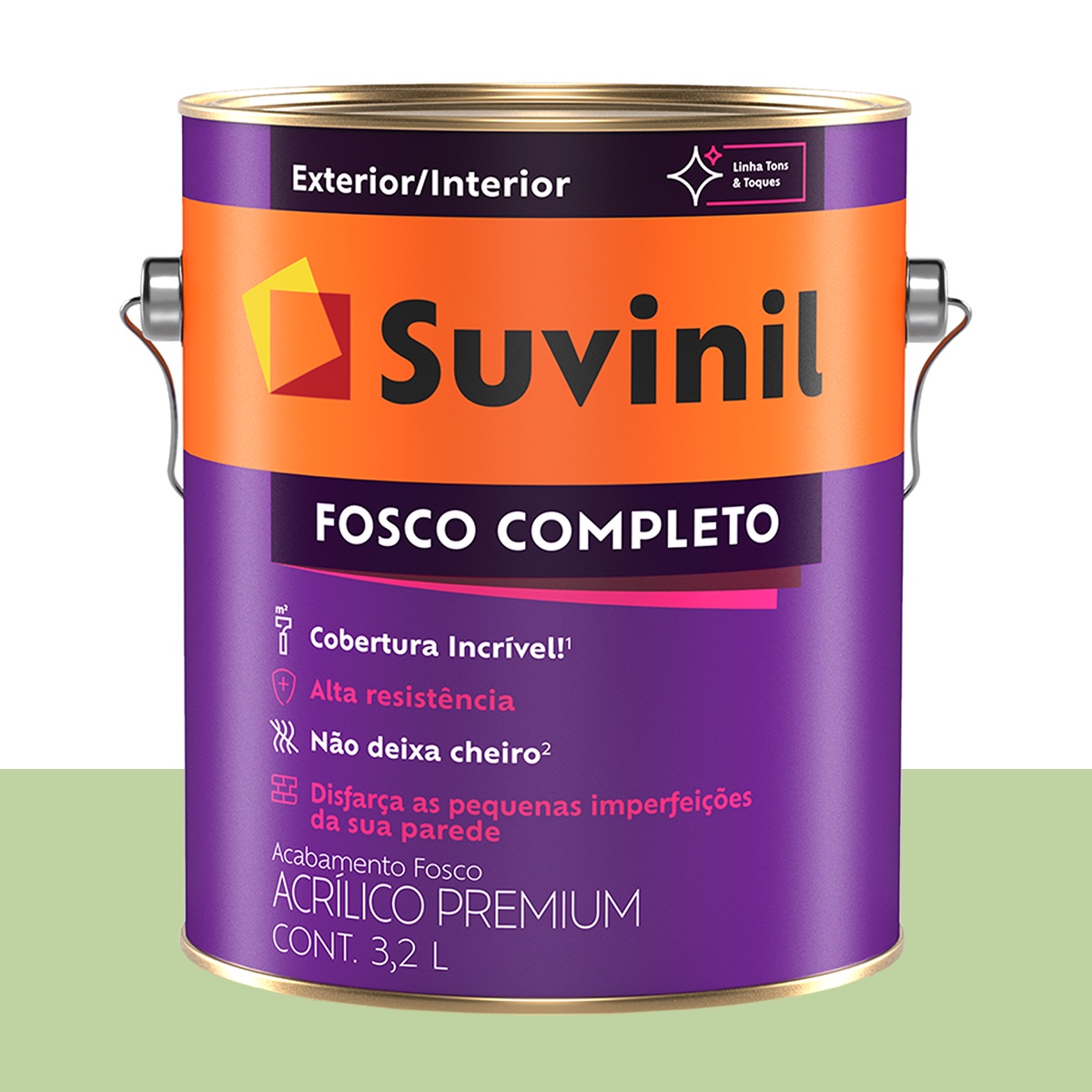 Tinta Acrílica Fosca Suvinil Sorvete de Menta 3,2 L
