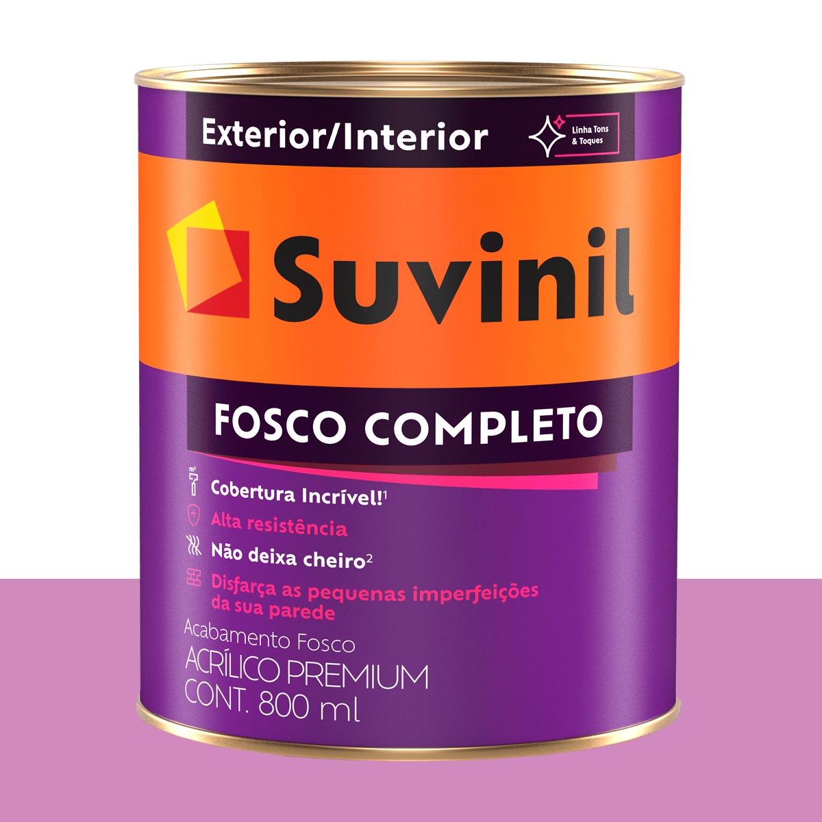 Tinta Acrílica Fosca Suvinil Maria-sem-vergonha 800 ml