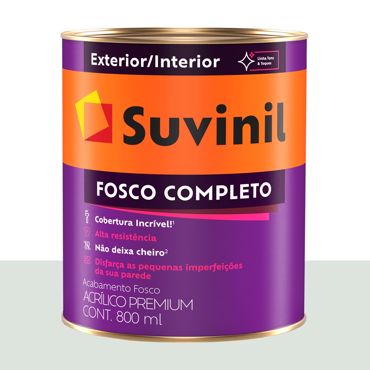 Tinta Acrílica Fosca Suvinil Sopro Gelado 800 ml