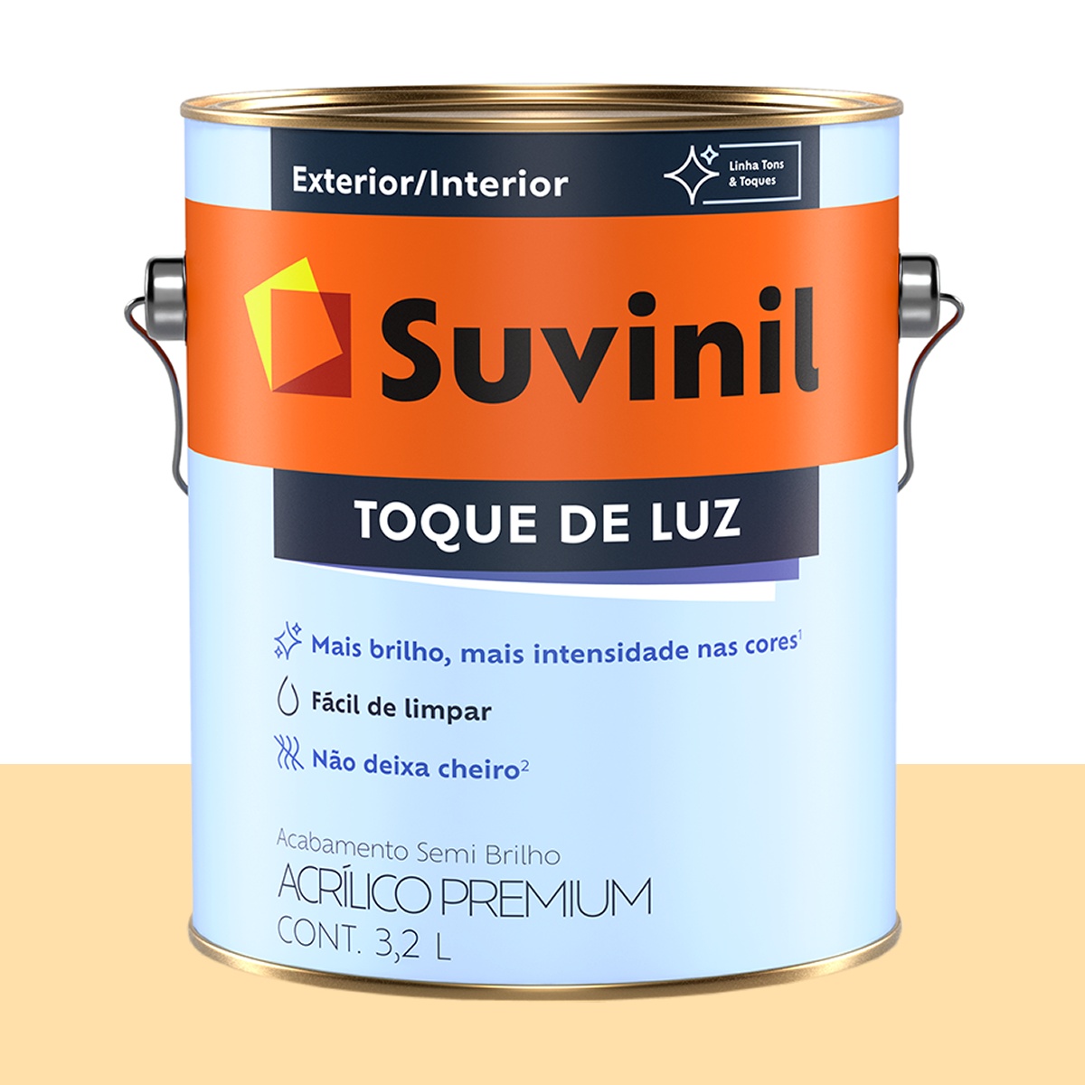 Tinta Acrílica Semi Brilho Suvinil Banana-da-terra 3,2 L