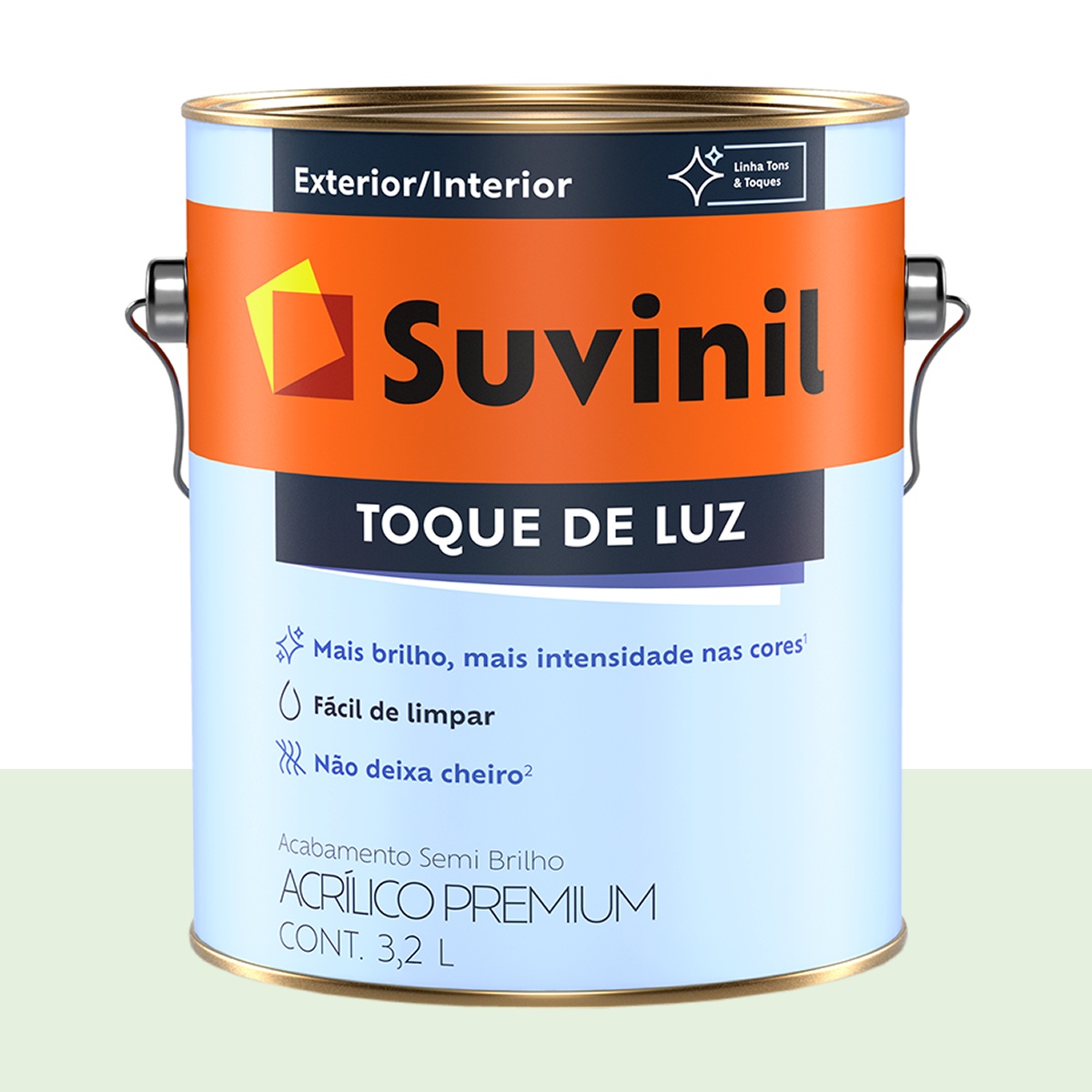 Tinta Acrílica Semi Brilho Suvinil Bala de Menta 3,2 L