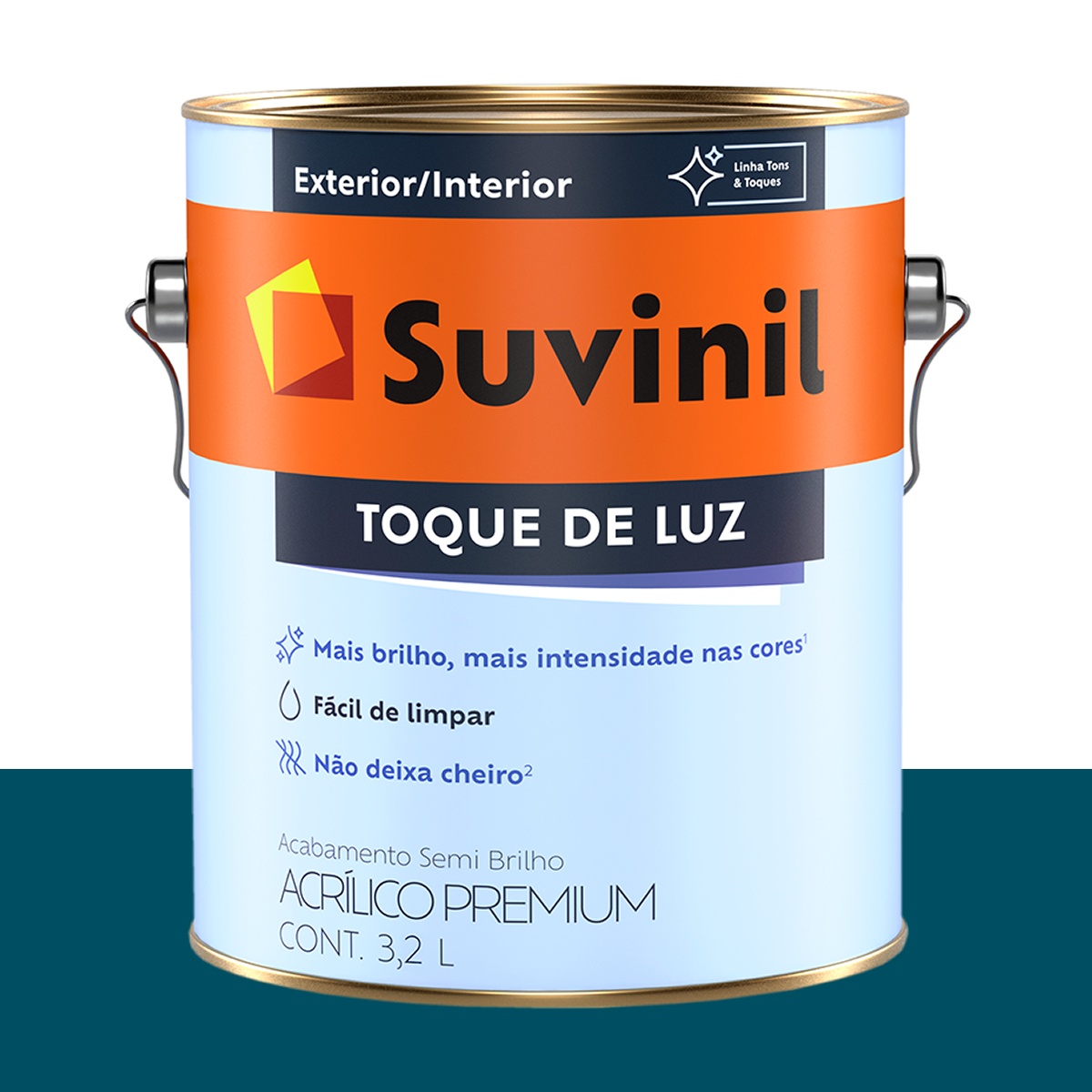 Tinta Acrílica Semi Brilho Suvinil Aventura do Oceano 3,2 L