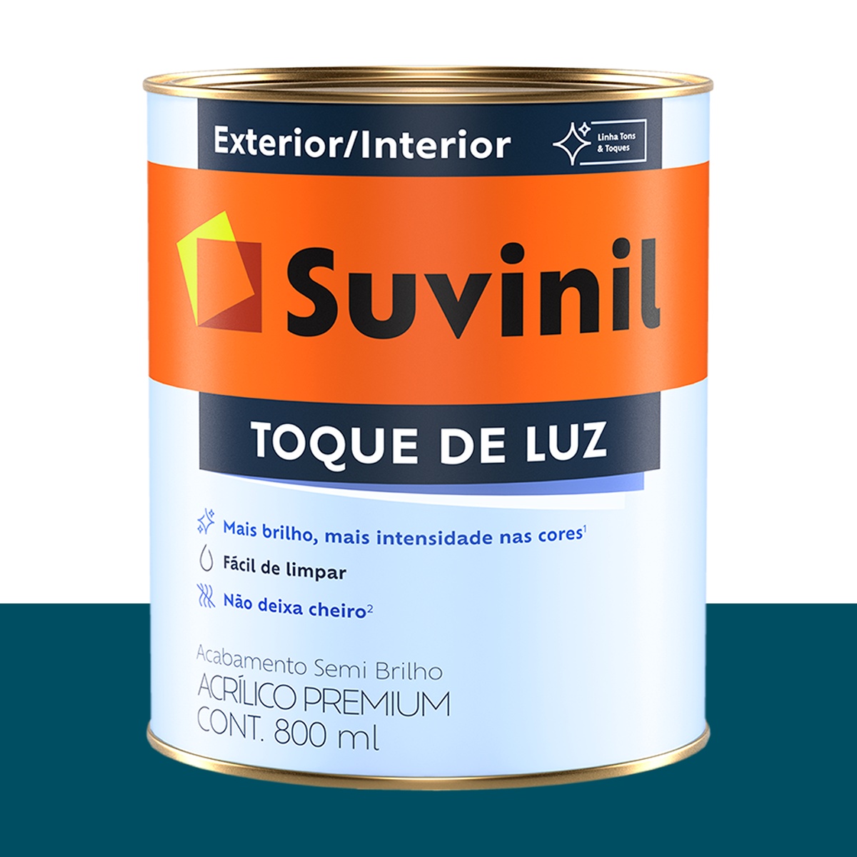 Tinta Acrílica Semi Brilho Suvinil Aventura do Oceano 800 ml