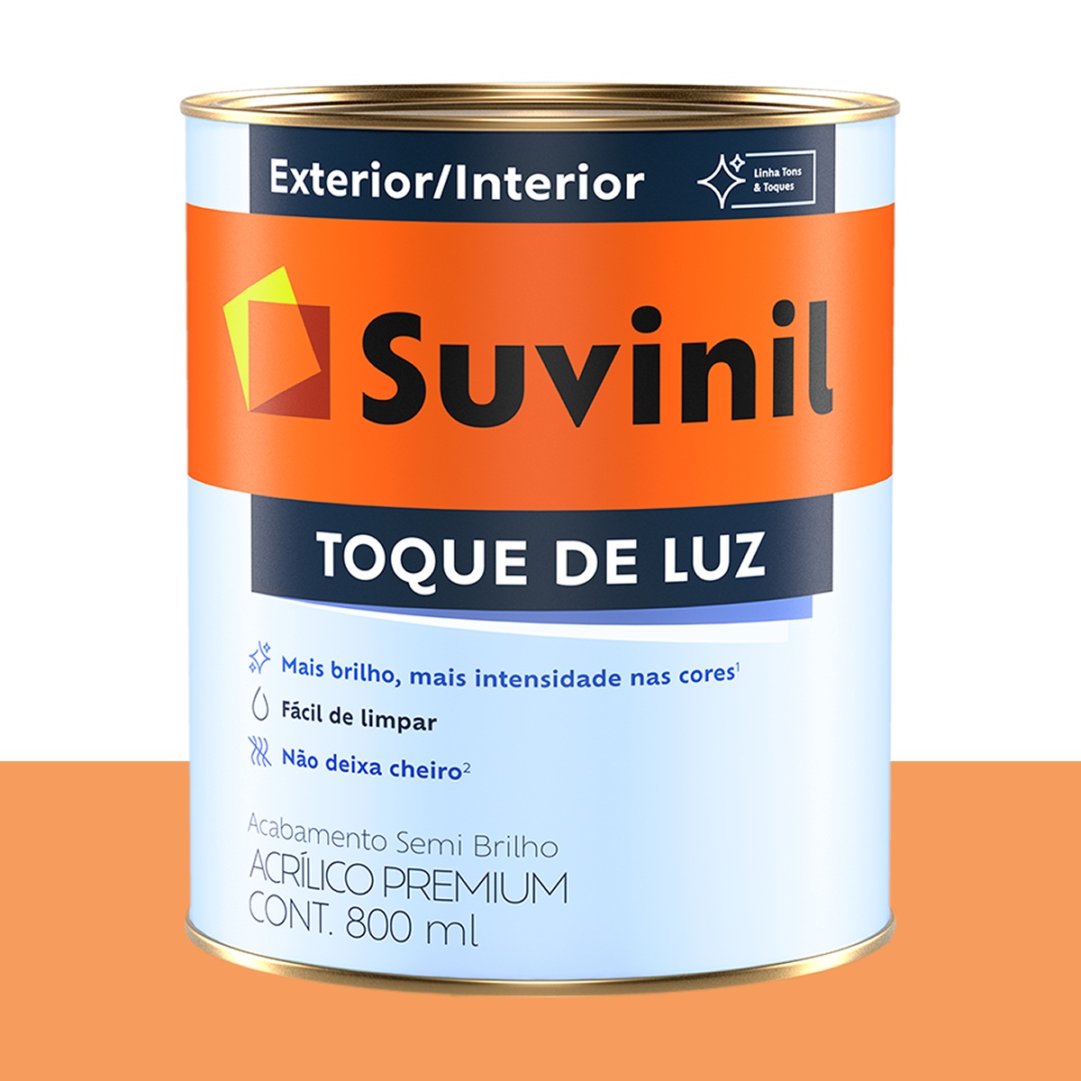 Tinta Acrílica Semi Brilho Suvinil Forró 800 ml