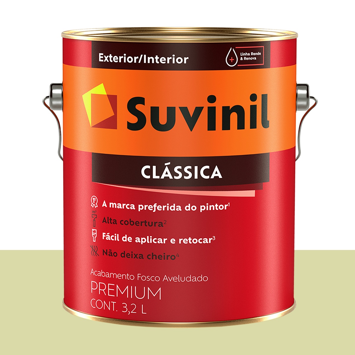 Tinta Clássica Fosca Suvinil Creme de Abacate 3,2 L