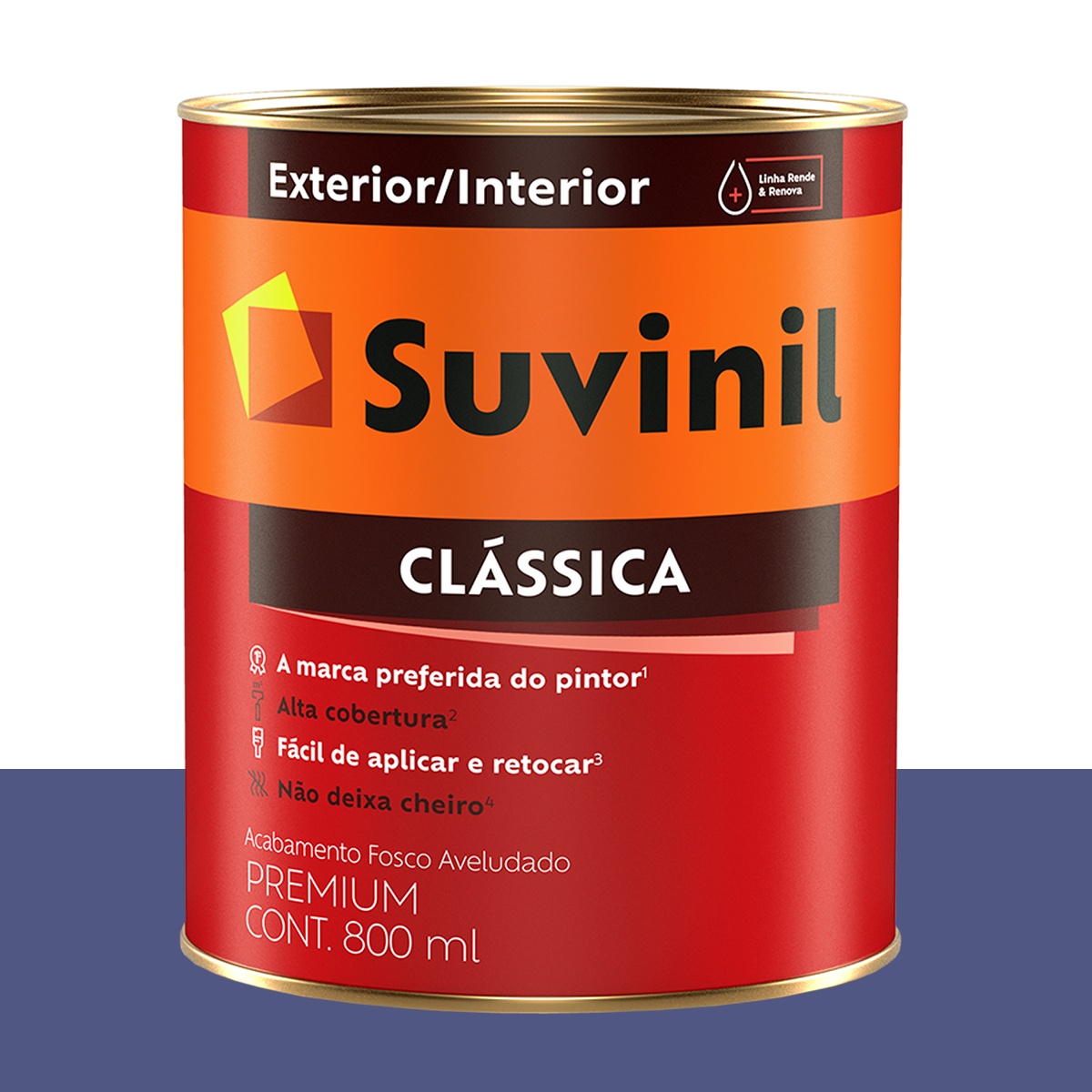 Tinta Clássica Fosca Suvinil Pássaro Azulão 800 ml