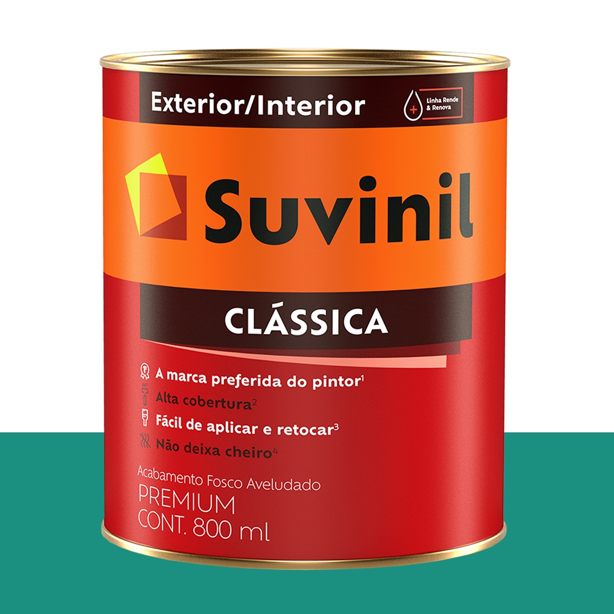 Tinta Clássica Fosca Suvinil Passeio na Mata 800 ml