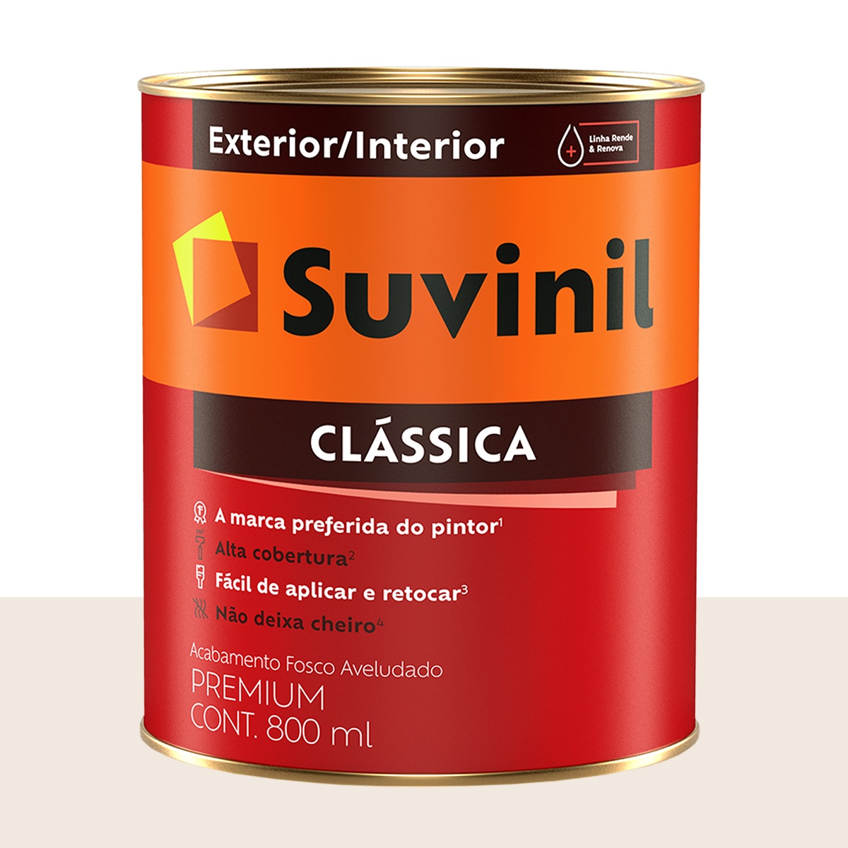Tinta Clássica Fosca Suvinil Pasta Americana 800 ml