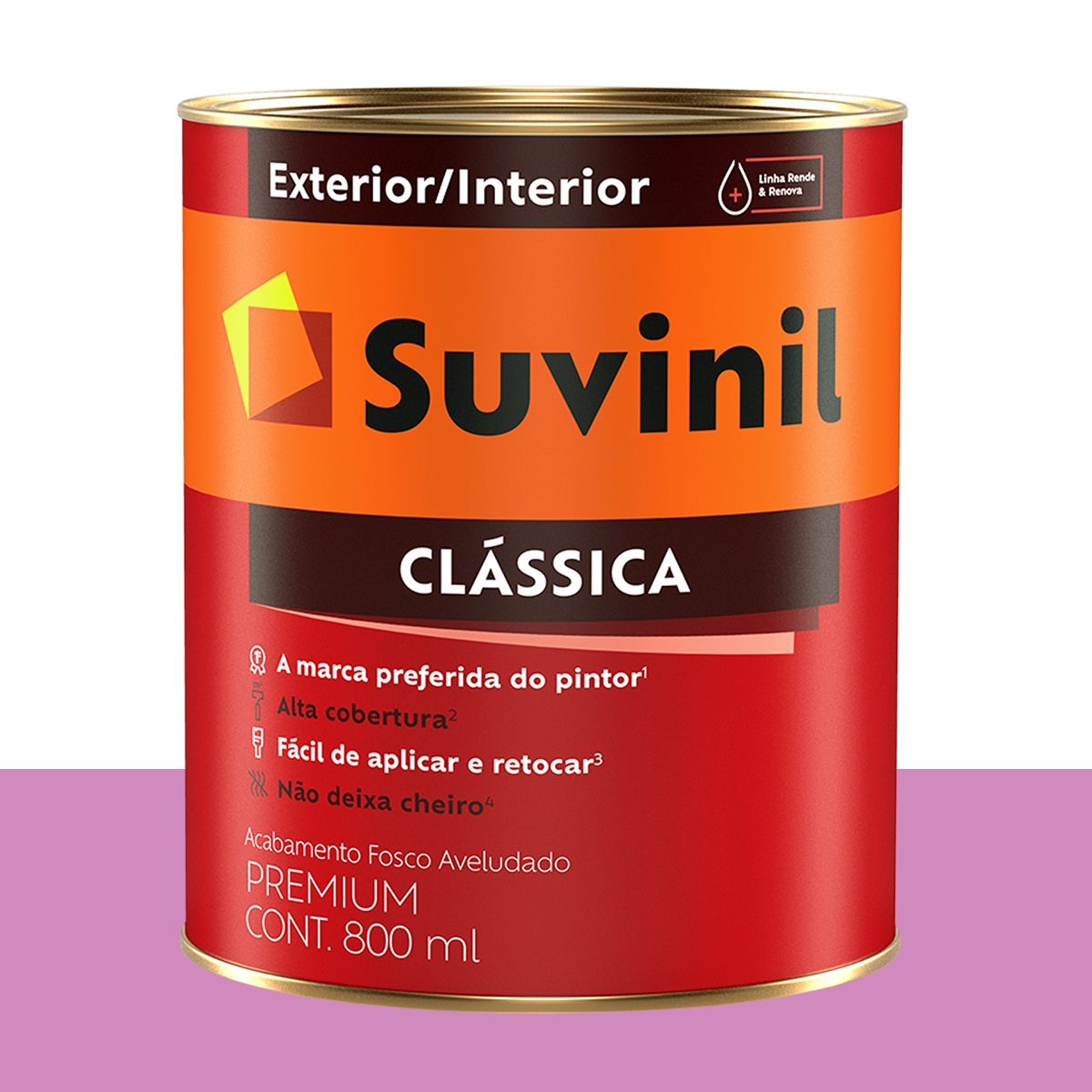 Tinta Clássica Fosca Suvinil Maria-sem-vergonha 800 ml