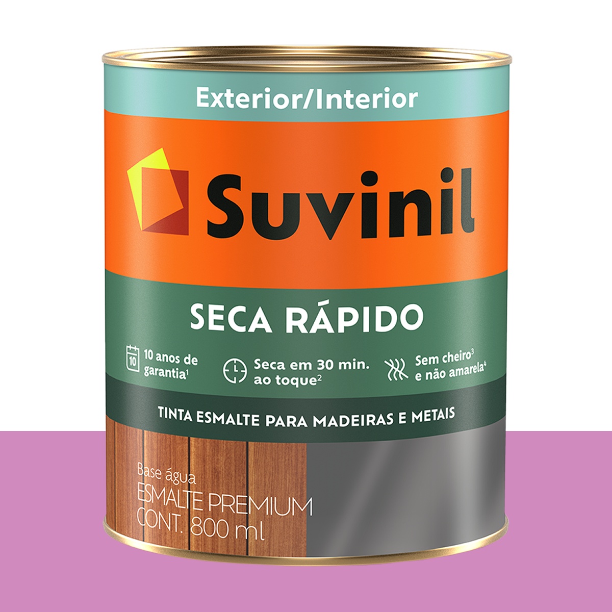 Tinta Esmalte Acet. Base Água Suvinil Maria-sem-vergonha 800 ml