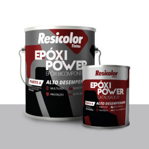 Kit Tinta Epóxi Bi-Componente Cinza Claro N 6,5 Resicolor 3,6L