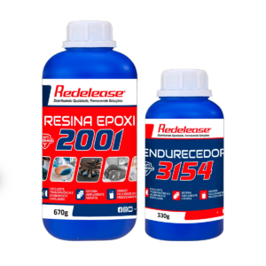 Resina 2001 Epóxi e Catalisador Redelease Kit 1 Kg